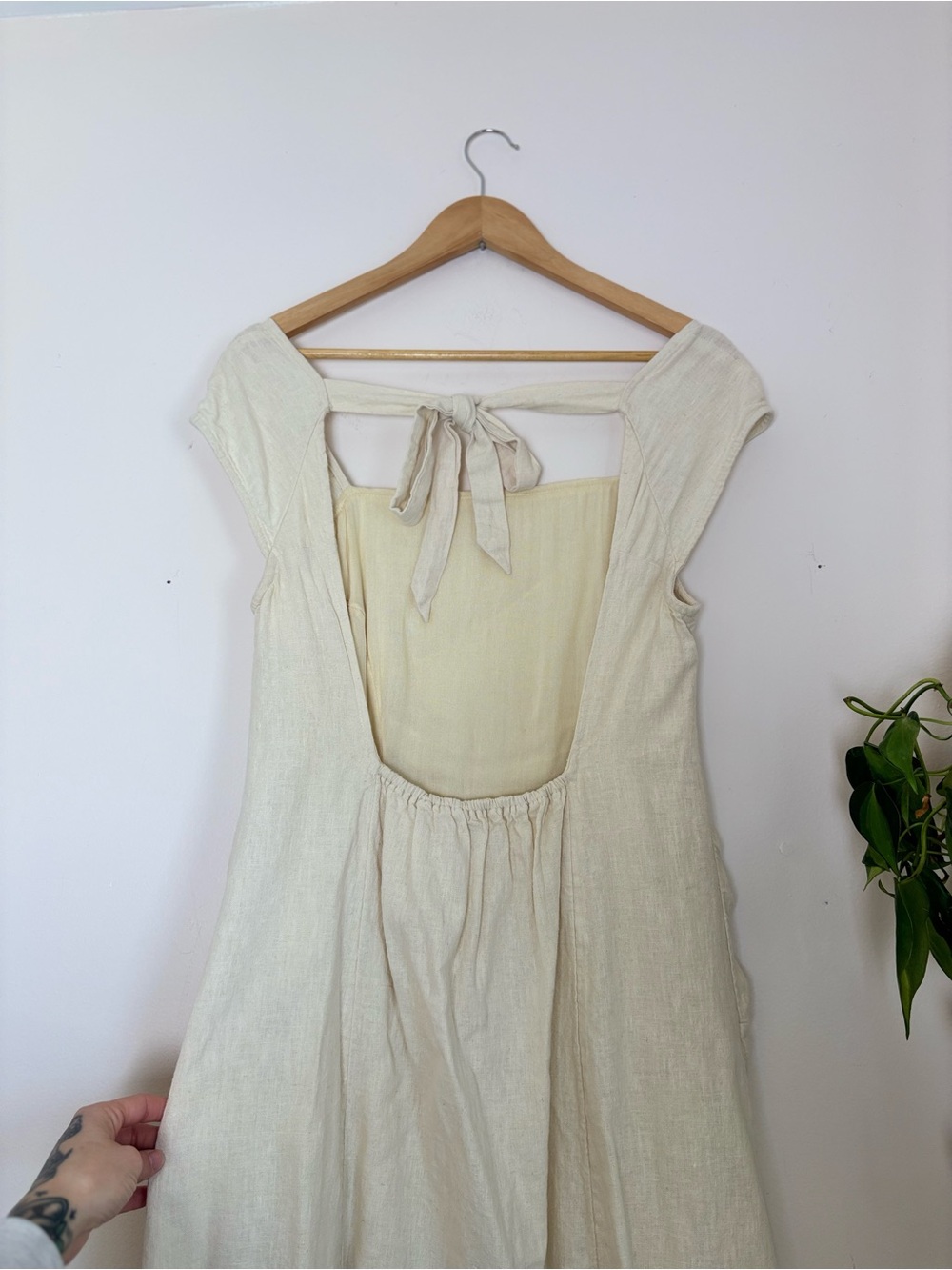Free People Cartagena Cotton-Linen Dress In Ivory - Picture 8 of 11